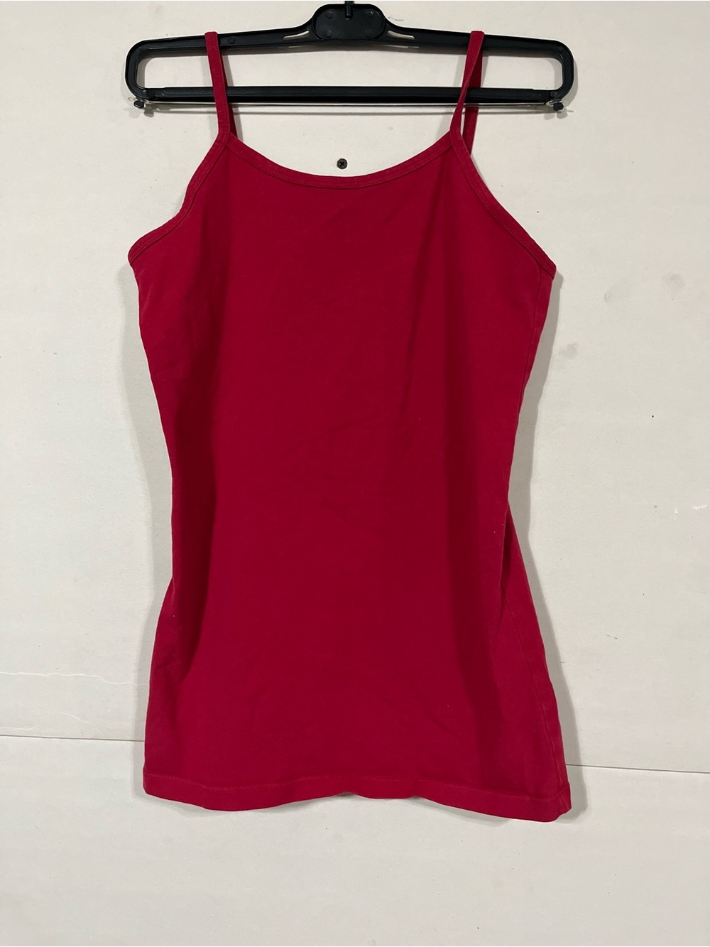 Solid Red Spaghetti-Strap Camisole
